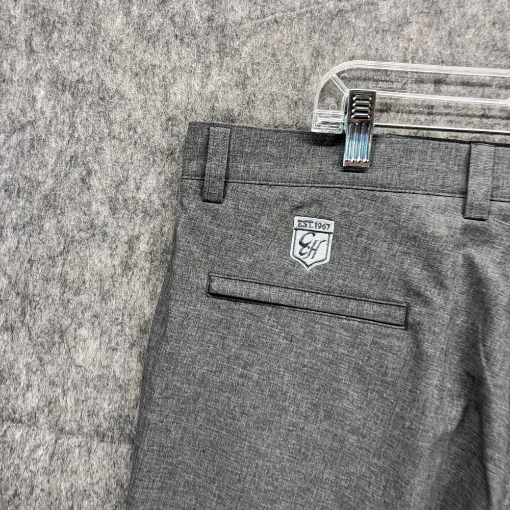 Peter Millar Shackleford Performance Shorts Crown Sport Men's 38‎ Gray Logo New - Picture 9 of 13
